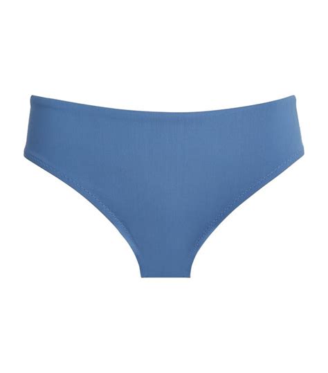 Shan Mid Rise Bikini Bottoms Blue Editorialist