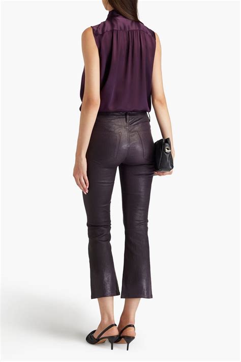 Frame Pussy Bow Silk Satin Blouse The Outnet