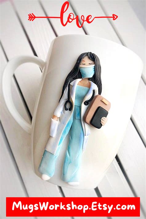 Ceramic Nurse Mug Personalized Coffee Cup Registered Nurse Etsy