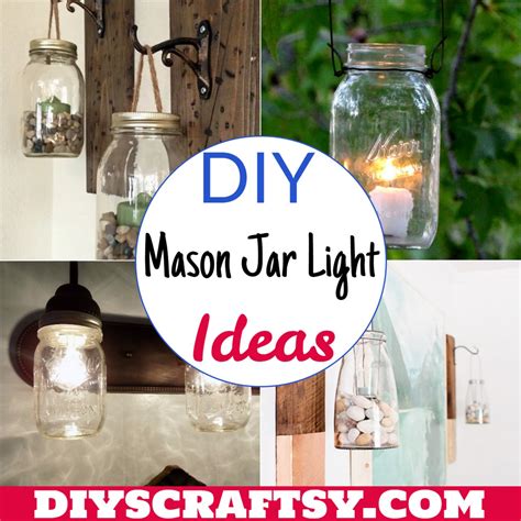 15 DIY Mason Jar Light Ideas - DIYsCraftsy