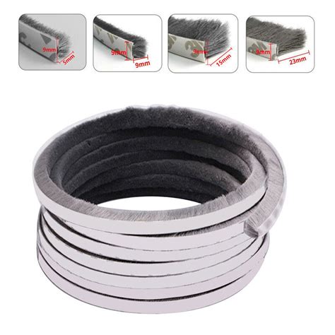 M Self Adhesive Draught Excluder Brush Strip Casement Door Window