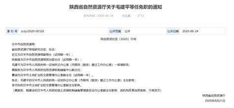 涉嫌严重违纪违法！陕西一地通报：毛建平（已退休）被查 汉中市 工作 征地