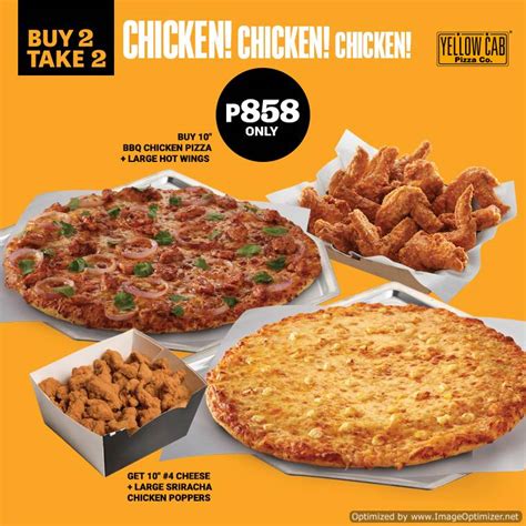 Yellow Cab Pizza - Buy 2 Take 2: Pizza and Chicken August 2018 - Proud ...