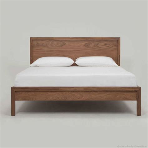 Кровать двуспальная орех | Минималистичный дизайн с лаком или маслом ...