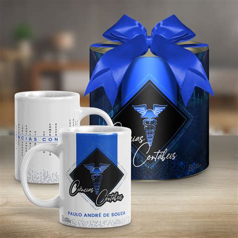 Caneca Na Lata Personalizada Presente Formatura Ci Ncias Cont Beis