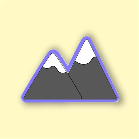 Mountain Cookie Cutter Etsy