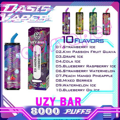 Original Uzy Bar Puff Disposable E Cigarettes Ohm Mesh Coil