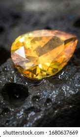 Single Cut Diamond On Piece Coal Stock Photo 140339650 Shutterstock