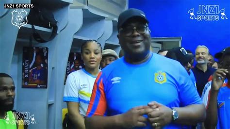 FÉLIX TSHISEKEDI DANS LES VESTIAIRES APRÈS LE MATCH CAN MAROC 2025