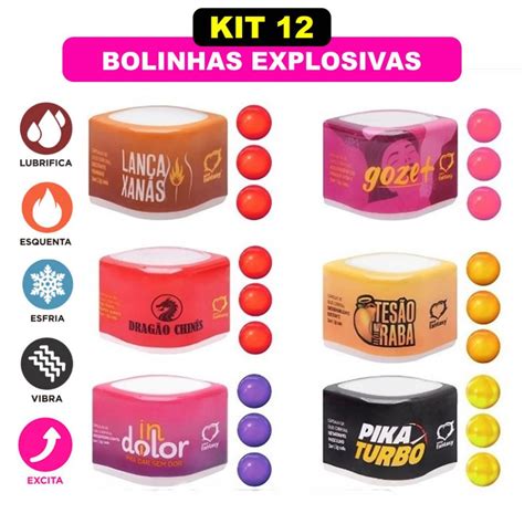 KIT Bolinhas Funcionais Pulse Sexy Fantasy Sex Shop Produtos Adultos Shopee Brasil