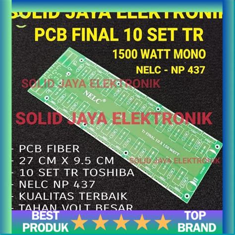 Jual Pcb Final Pcb Tr Fiber Tr Set Toshiba W Transistor Driver