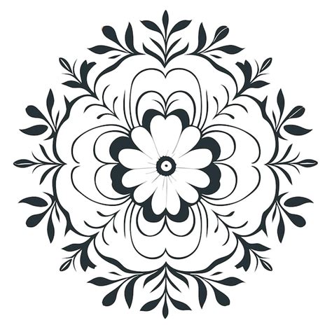 Premium Vector | Vector floral artwork white background flat