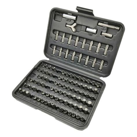 Coffret dembouts de vissage Brazoline 100 pièces Outillage à main