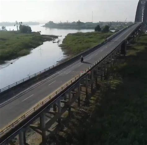 Jalan Pendekat Jembatan Martadipura Gelap Kaltim Post