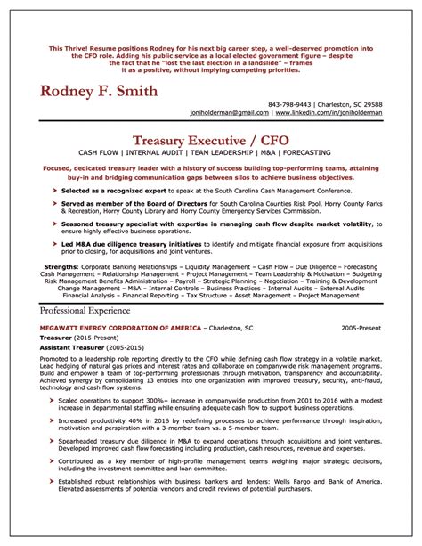 CFO Resume Sample Thrive Resumes Professional Resume Services