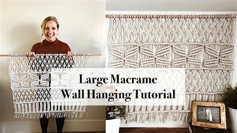 Large Macrame Wall Hanging Tutorial YouTube