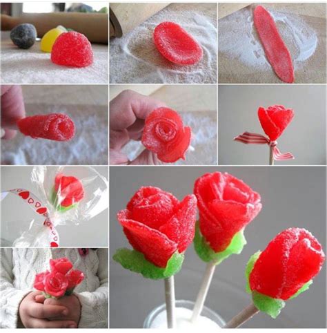 Diy Candy Flowers Bouquet Cadeau Candy Bouquet Diy Bouquet Rose