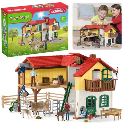 SLH42407 Schleich Farm World Duża farma gospodarstwo ze zwierzętami