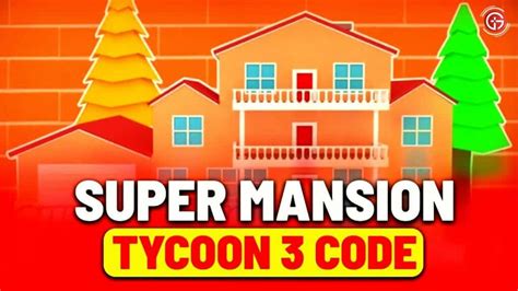 Mega Mansion Tycoon codes January 2025 TodoRBX