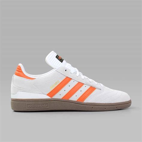 Adidas Busenitz Crystal White Craft Orange Gum Adidas Skateboarding Footwear