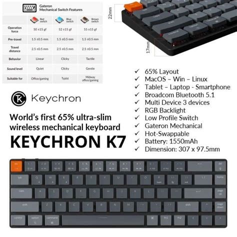 Promo Produk Ori Keychron K Layout Hot Swappable Rgb Backlight Gateron Switch Diskon