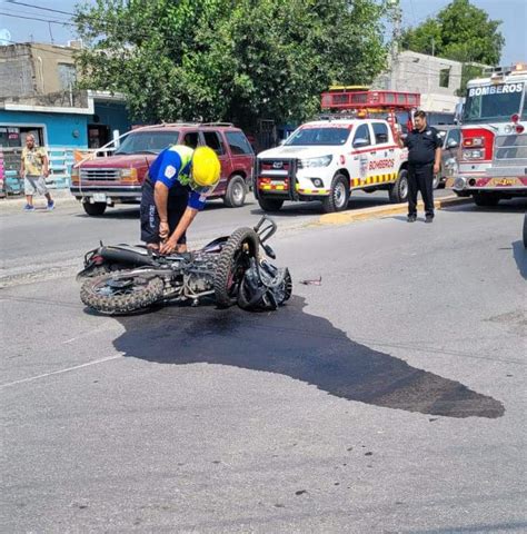 MOTOCICLISTA RESULTA HERIDO EN ACCIDENTE VIAL REGISTRADO EN LINARES