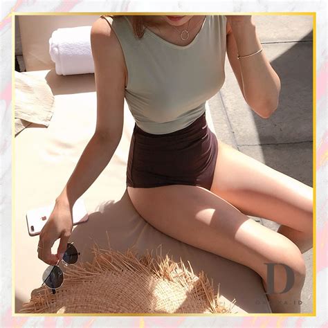 Jual Swimsuit One Piece Baju Renang Wanita Bikini Open Back Dalika Shopee Indonesia