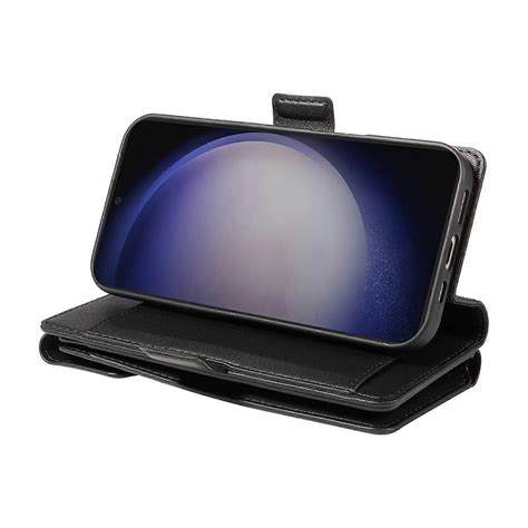 Voor Samsung Galaxy S23 FE Hoesje met Kaarthouder Stand PU Lederen Flip