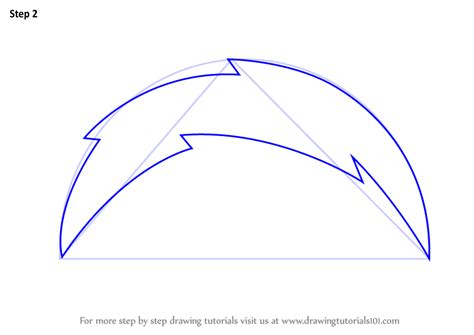 how to draw the chargers logo