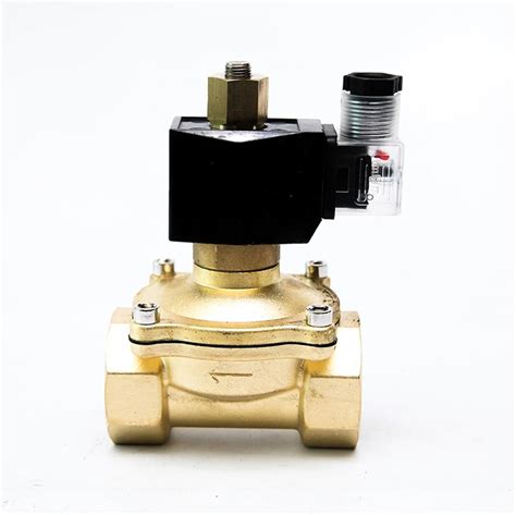 1 14 Normally Open Brass Solenoid Valve 24v For Air