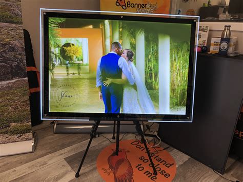 Engagement / Wedding Custom LED Photo Frame | Denmar Displays