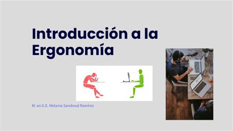 Introducción A La Ergonomía