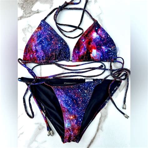 Shadow Nyc Swim Galaxy Bikini Top Large Bottom Medium Poshmark