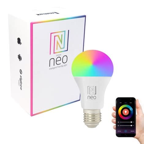 Immax 07712L Lâmpada LED RGB regulação NEO LITE Wi Fi Smart E27