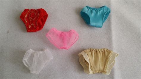 Vintage Lingerie Set Of Barbie Dolls Panties Underwear