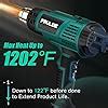 Prulde Heat Gun Variable Temperature Settings Hot Air Gun With Ft Ul Cord For Vinyl Wrap