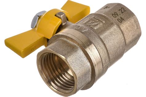 Шаровой кран STI для газа Ду15 Ру16 муфтовый (муфта-муфта) бабочка 3681 ...