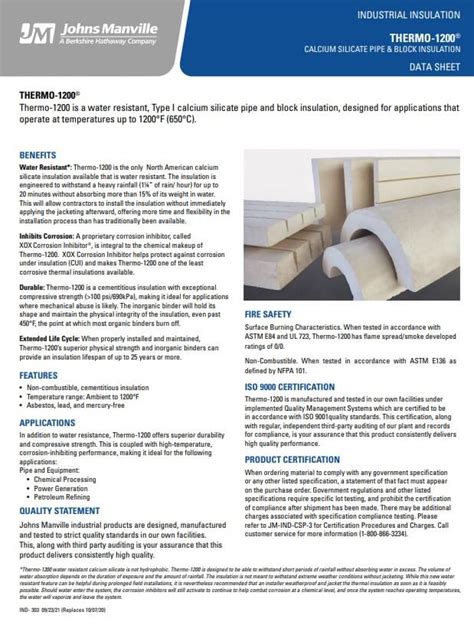 calcium silicate insulation products   bradco