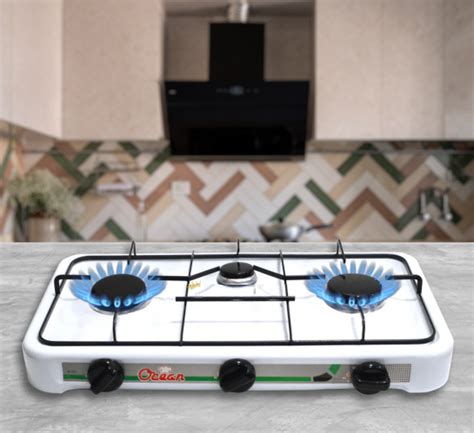 Настільна Газова Плита R.2855 на 3 Конфорки | Портативна Пічка ...
