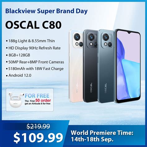 Oscal C80: Günstiges Smartphone mit 90Hz vorgestellt