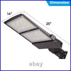 300W LED Parking Lot Light Commercial Outdoor IP65 Shoebox Street Pole