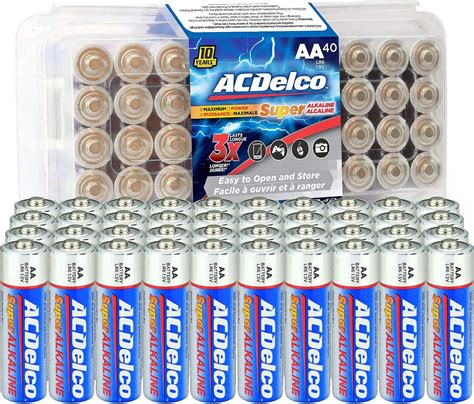 Amazon Acdelco Count Aa Batteries Maximum Power Super Alkaline