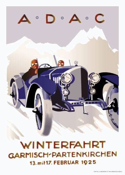 ADAC WINTERFAHRT 1925 Køb plakater og posters online