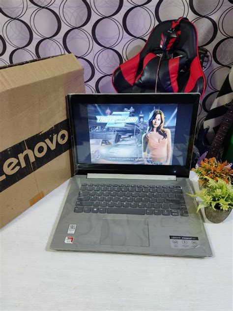 Laptop Lenovo Ideapad Amd Ram 16Gb Ssd Hdd Dual Vga Windows 10 Siap