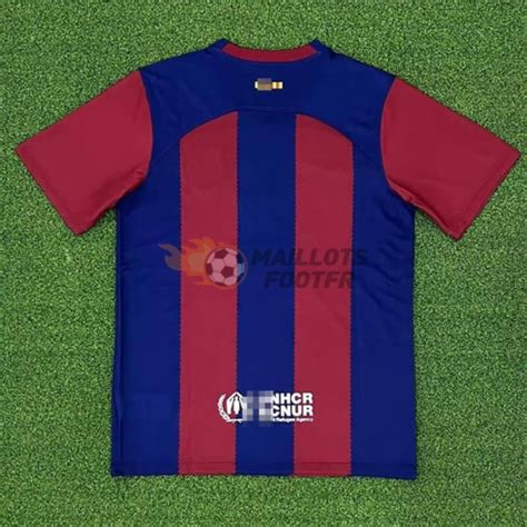 Maillot Barcelone X Rolling Stones 2023 2024 Rouge Bleu Maillotsfootfr