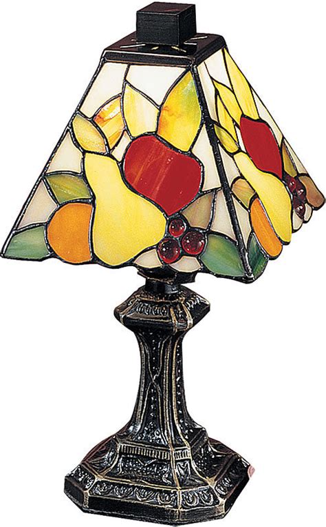 Dale Tiffany Fruit Mini Table Lamp Antique Brass Ta100122