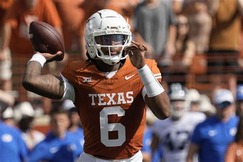 Who Is The Texas Starting Qb Today Vs Kansas State Week Update On