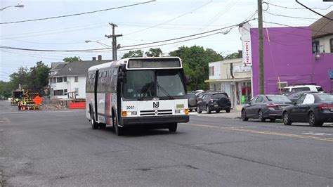 Nj Transit Flxible Metro B Bus Signed For The 181 Hoboken Path Youtube