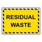 Industrial Notices Trash Sign - Residual Waste