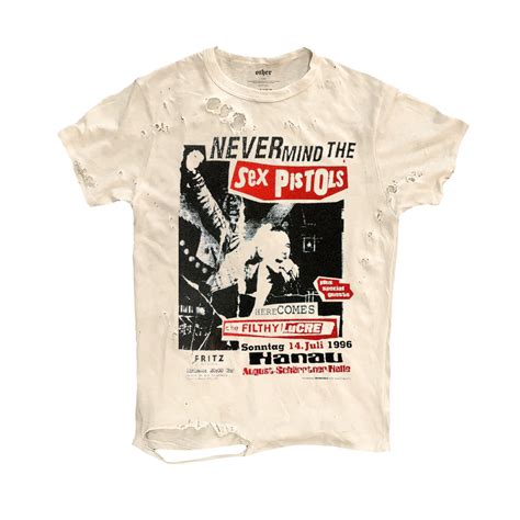 十卟SHIBU x Sex Pistols摇滚不死破洞T恤带你穿越回朋克时代 袖扣 淘宝好物网